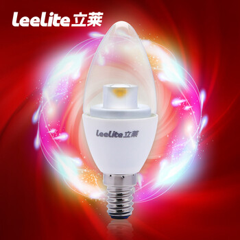 【买3免1】立莱 led蜡烛灯泡 e14LED 烛泡（3000万个灯泡出口量） 1只装 4w暖黄光