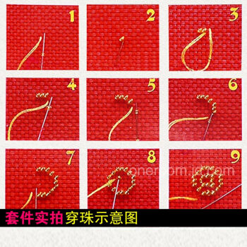 
                                                                                织巢鸟新款印花珠子立体汽车挂件十字绣3D珠绣饰品满绣车饰出入平安福符挂饰车用装饰品吊坠 套件 经典吊穗 默认发红黄 需要其他颜色请备注                