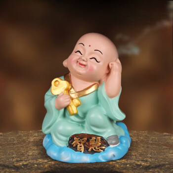 可爱禅意摆件 办公室办公桌书房书柜书桌创意小 智慧