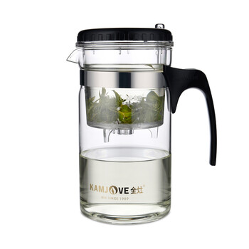 
                                        
                                                            金灶（KAMJOVE）玻璃茶壶 按压式飘逸杯 过滤茶水壶泡茶杯耐热玻璃茶具 茶水分离杯泡茶器泡茶壶 TP-160/500毫升                