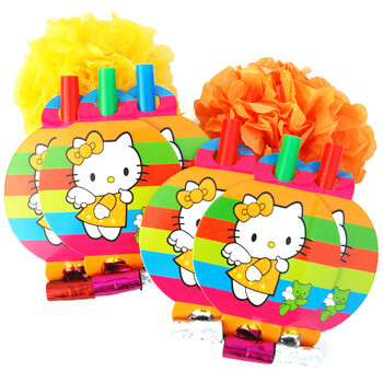 孩派HighParty/生日派对用品/生日装饰/Hello Kitty吹龙/6个