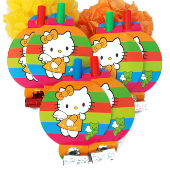 孩派HighParty/生日派对用品/生日装饰/Hello Kitty吹龙/6个