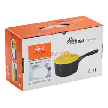 
                                        雅诚德Arst雅康 1L陶瓷不粘锅奶锅小锅煮奶锅 金黄色 1.5L                