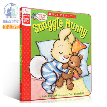 英文原版 Snuggle Bunny 小兔子 角色扮演互动书 学乐儿童情感启蒙英语亲子绘本