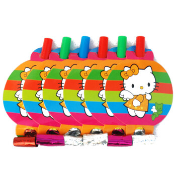 孩派HighParty/生日派对用品/生日装饰/Hello Kitty吹龙/6个