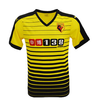 15-16赛季英超冷门足球服沃特福德主场球衣 欧