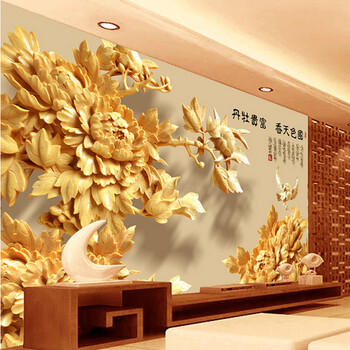 亿贴无缝壁画电视背景墙纸壁纸 现代简约无缝墙布 3d立体大型贴画 无缝草编纹/每平米