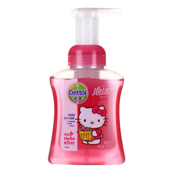 滴露Dettol 泡沫抑菌洗手液 樱桃芬芳 250ml/瓶 Hello Kitty版