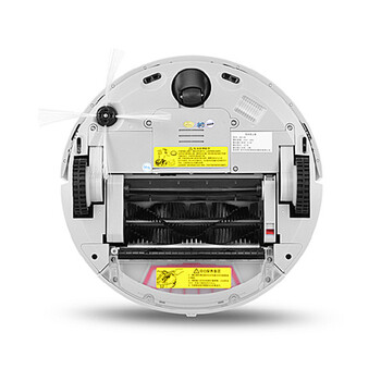 KV8 郁金香超薄静音智能家用扫地机器人 全自动吸尘器 拖把 拖地 擦地器擦地机器人 白色48397