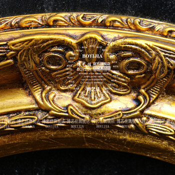 博艺佳 欧式高档挂画别墅酒店家居玄关壁炉餐厅装饰画尊贵金箔框 A1 45*55cm