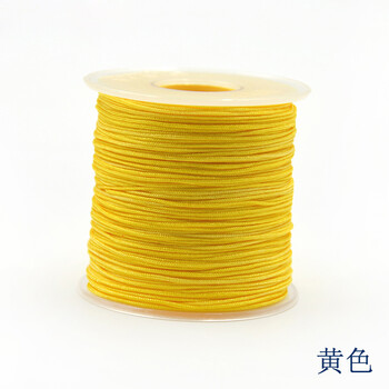 
                                                                                迈利达 台湾72#尼龙蒲公英佛珠线绳 珠宝线 手工DIY手绳编织线0.8mm 黄色一卷                