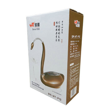炜腾P12自动上水器茶具加水器电动抽水器家用 桶装水抽水泵压水器电动吸水器 优雅白