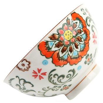 Homix 六只装日式和风陶瓷餐具 美浓烧彩花碗