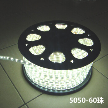 
                                        倍靓照明220Vled灯带高亮5050LED单色灯带七色可选适用于吊顶客厅卧室 一米 正白                