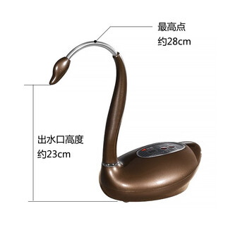 炜腾P12自动上水器茶具加水器电动抽水器家用 桶装水抽水泵压水器电动吸水器 优雅白
