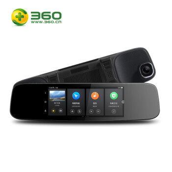 360行车记录仪智能后视镜导航云镜 s650 前后双录高清