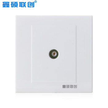 鑫硕联创家装超薄款电视插座 S52系列面板 雅白S600