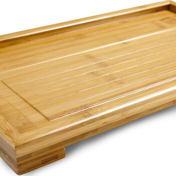 
                                        
                                                                                金镶玉 茶盘茶托 中平板 竹木实木功夫茶具茶道配件茶海48*27*4.3cm                