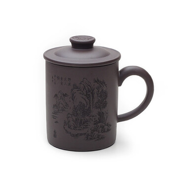 
                                        
                                        品茶忆友 茶具 茶杯宜兴紫砂杯泡茶杯 横舟无野                