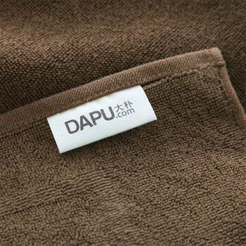 大朴（DAPU）A类地巾 纯棉加厚毛圈地巾 浴巾纯棉地垫 咖色 440g 50*80cm