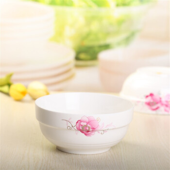 
                                        
                                                            万毅陶瓷餐具 陶瓷汤碗套装(6英寸)家用面碗中式餐具陶瓷护边碗(2只装) 欣欣向荣                