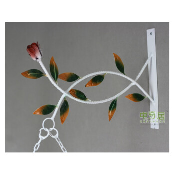 TQJ/台湾太阳机芯/铁艺田园双面挂钟/玻璃钟面/2662 白色