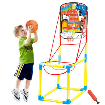 儿童篮球架 宝宝室内免捡球带投篮网兜蓝球架子 小男孩健身运动锻炼