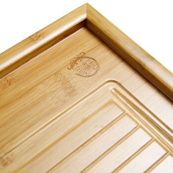 
                                        
                                                                                金镶玉 茶盘茶托 中平板 竹木实木功夫茶具茶道配件茶海48*27*4.3cm                