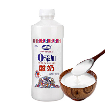 青海湖 0添加酸奶1000g 含15%牦牛奶