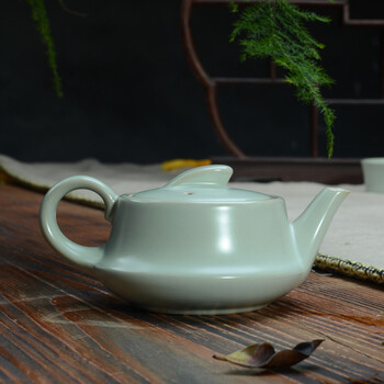 
                                                                                汝道（RUDAO） 汝窑功夫茶具套装 陶瓷茶壶茶杯整套可养金丝开片 家用泡茶器 汝窑-四方壶12头礼盒套装                