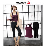 reezebel正品 瑜伽服女套装2022夏季新款健身服跑步运动套装女锦纶速