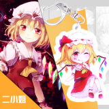 东方project周边博丽灵梦魔理沙动漫手机钥匙扣挂饰件一件 二小姐 6cm