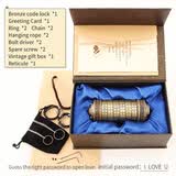 铄捷 新密码锁creative gift da vinci code lock craft gi 达芬奇