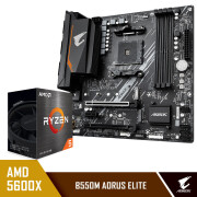 技嘉(gigabyte)b550m aorus elite 小雕主板 amd 锐龙5 5600x 处理器