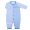 【minimoto小米米】蓝色遐想系列 长袖对襟连身衣 蓝色 3-6月  身高59cm