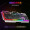 前行者GX30Z真机械手感游戏键盘鼠标套装有线静音薄膜键鼠台式电脑网吧笔记本办公背光USB外接外设 金属黑色【彩虹光】键盘