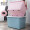 百草园 加厚收纳箱衣物被子玩具整理箱 趣味印花罗马柱衣柜储物箱 210L 2个装 粉色