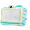 琪趣彩色儿童磁性画板936A  磁力写字板超大号宝宝涂鸦板 卡通水果印章绘画工具 蓝色/橘色随机发货