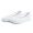 京福强京福强女式坡跟浅口美容护士鞋 休闲工作鞋布单鞋女白色布鞋 白色 35