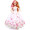 爸爸妈妈（babamama）娃娃 公主洋娃娃儿童玩具 女孩过家家换装玩偶 白色裙 B6104新年送礼物