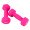 诚悦彩色浸塑哑铃男女士家庭用健身塑型器材组合套装2kg*2粉色CY-099