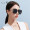海伦凯勒优雅淑女大框墨镜时尚闪耀水晶装饰太阳镜女H8733 黑框水银片P01R