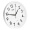 康巴丝（COMPAS）挂钟 创意简约钟表客厅石英钟表挂墙时钟 c2855 白色