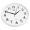 康巴丝（Compas）挂钟 创意简约钟表客厅石英钟表挂墙时钟 c2855 白色 26cm直径