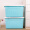 百草园 塑料整理箱收纳箱 多功能储物箱 收纳盒箱盖 大号60L 3个装 孔雀蓝