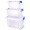 百草园 便携式收纳箱整理箱 杂物收纳盒保鲜盒储物盒 8L+15L+20L 3个装