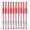真彩(TRUECOLOR)0.5mm红色中性笔签字笔水笔 经典办公子弹头 金装大容量 12支/盒GP-009