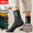 南极人 袜子男中筒提尔休闲运动款袜子高帮字母休闲时尚中筒袜子 多色百搭款 7双装
