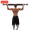 杜威克 单杠引体向上体育运动健身器材家用品门框门上单杠室内墙体 红黑款83-130