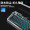 前行者GX30Z真机械手感游戏键盘鼠标套装有线静音薄膜键鼠台式电脑网吧笔记本办公背光USB外接外设 金属银白色冰蓝光键盘